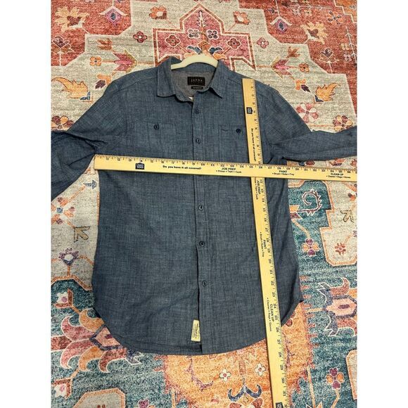 Jachs ladies medium chambray‎ denim button up top classic western preppy spring - Picture 4 of 10